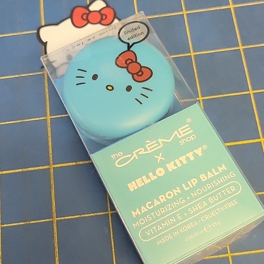 The Creme Shop Hello Kitty Limited Edition Macaron Lip Balm 7.5g Cool As Mint